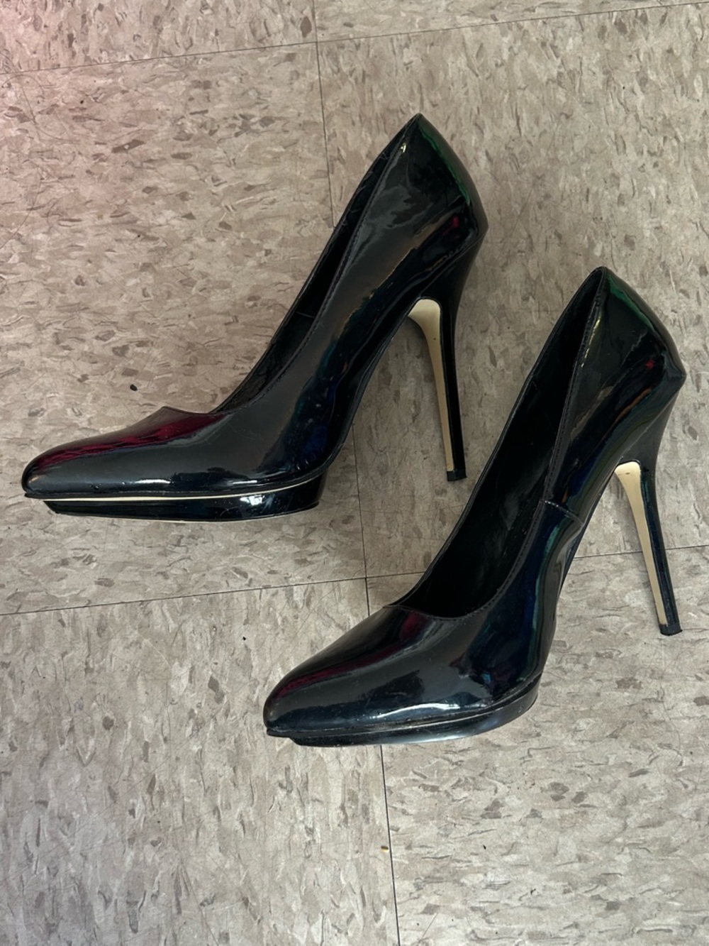 Black Patent High Heel Pumps - Jessica Simpson